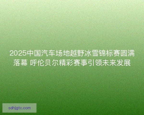 2025中国汽车场地越野冰雪锦标赛圆满落幕 呼伦贝尔精彩赛事引领未来发展
